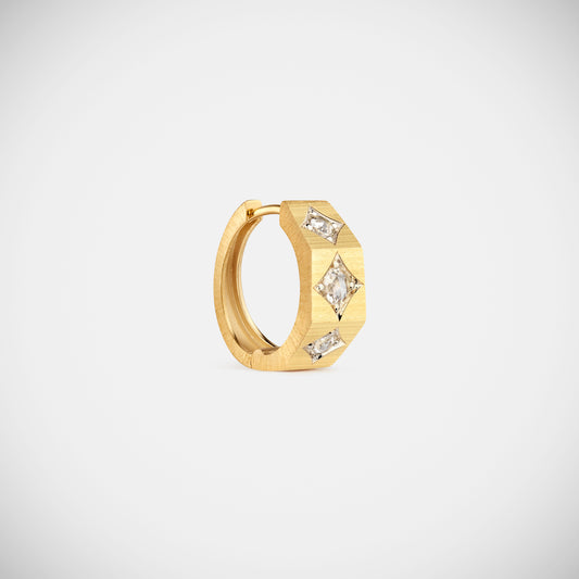 Marie Lichtenberg Staging Earring Ecrou Coco earring Diamonds medium