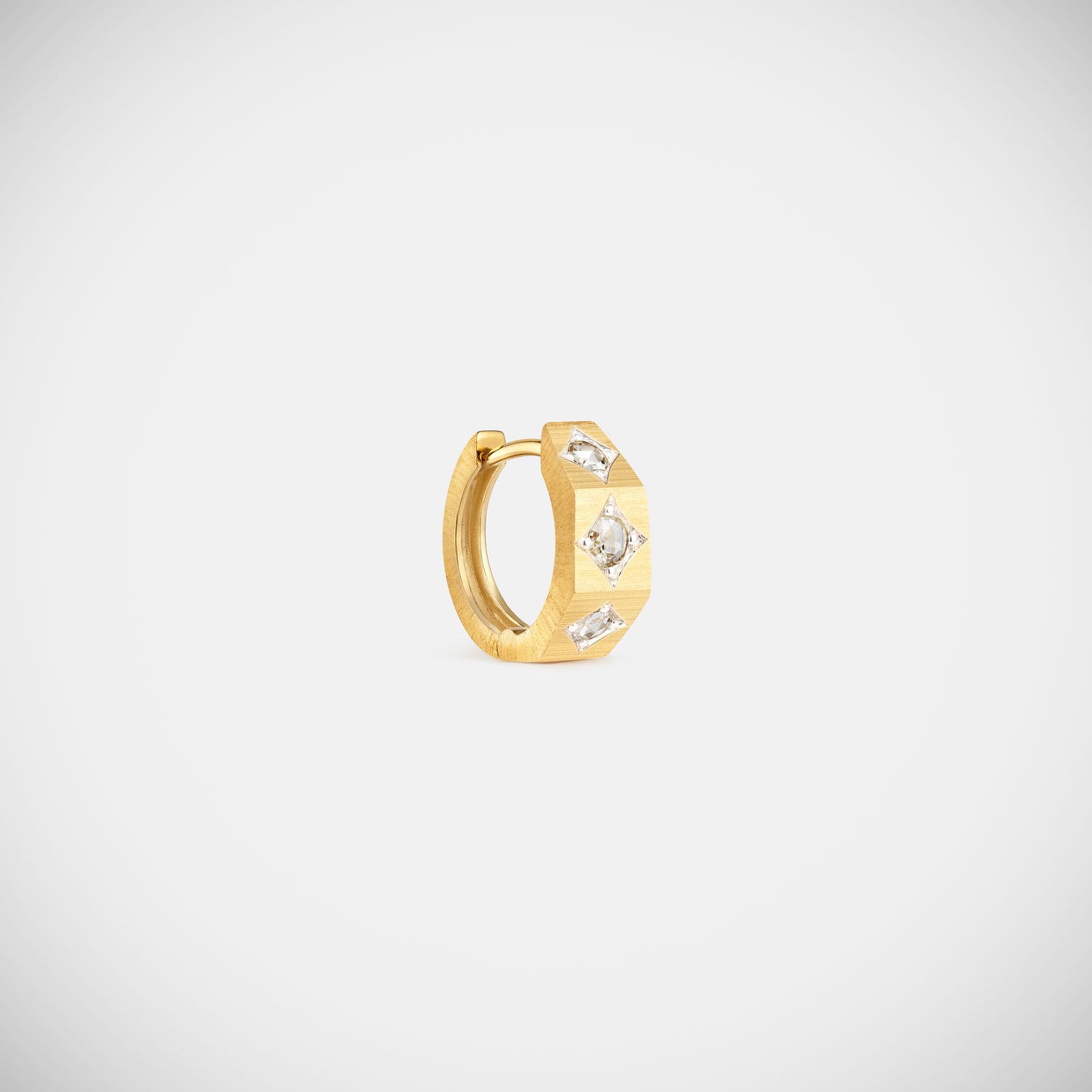 Marie Lichtenberg Staging Earring Ecrou coco earring Diamonds small