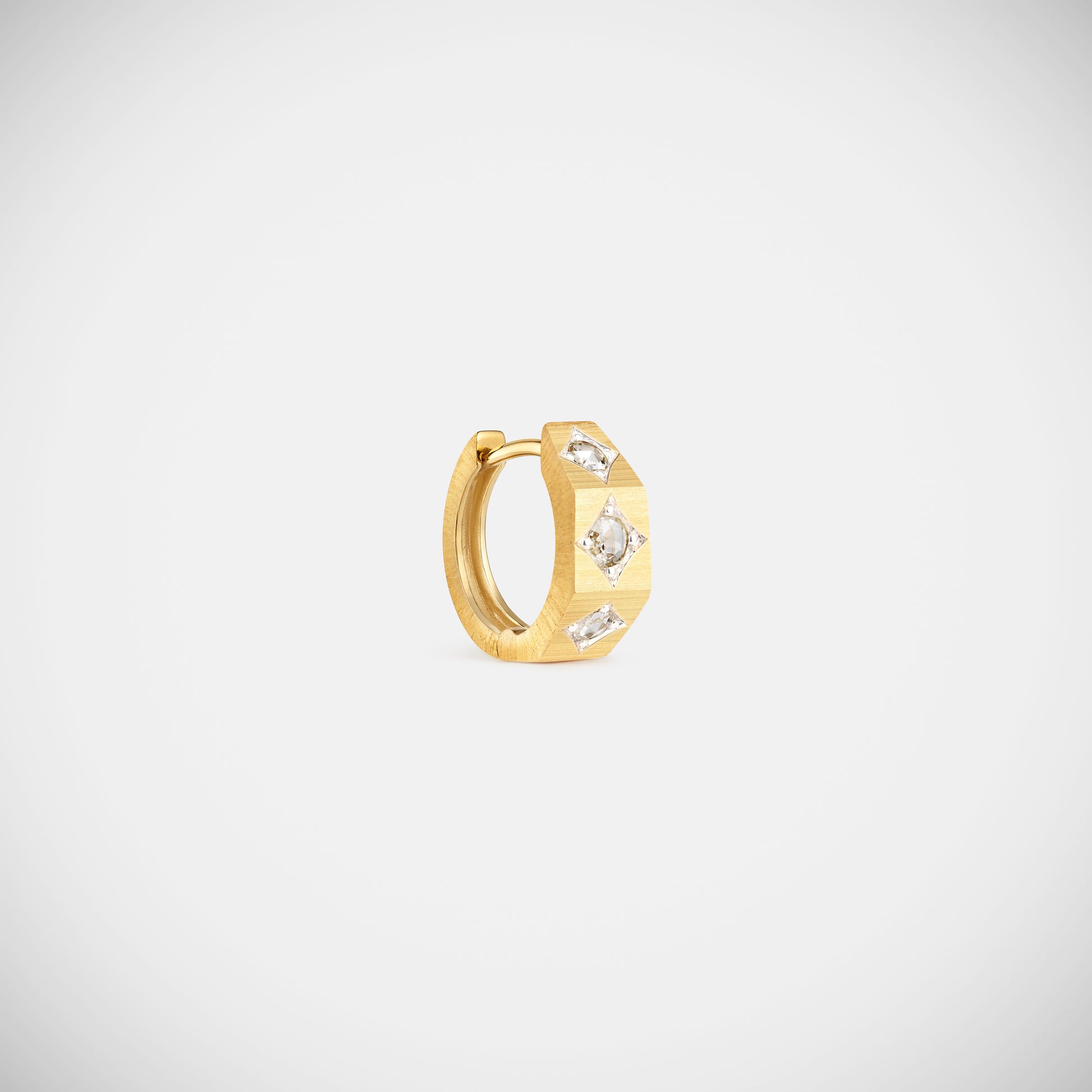 Marie Lichtenberg Staging Earring Ecrou coco earring Diamonds small