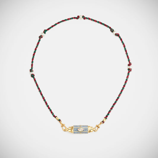 Marie Lichtenberg Staging Baby locket Evil Eye Silver Baby Locket