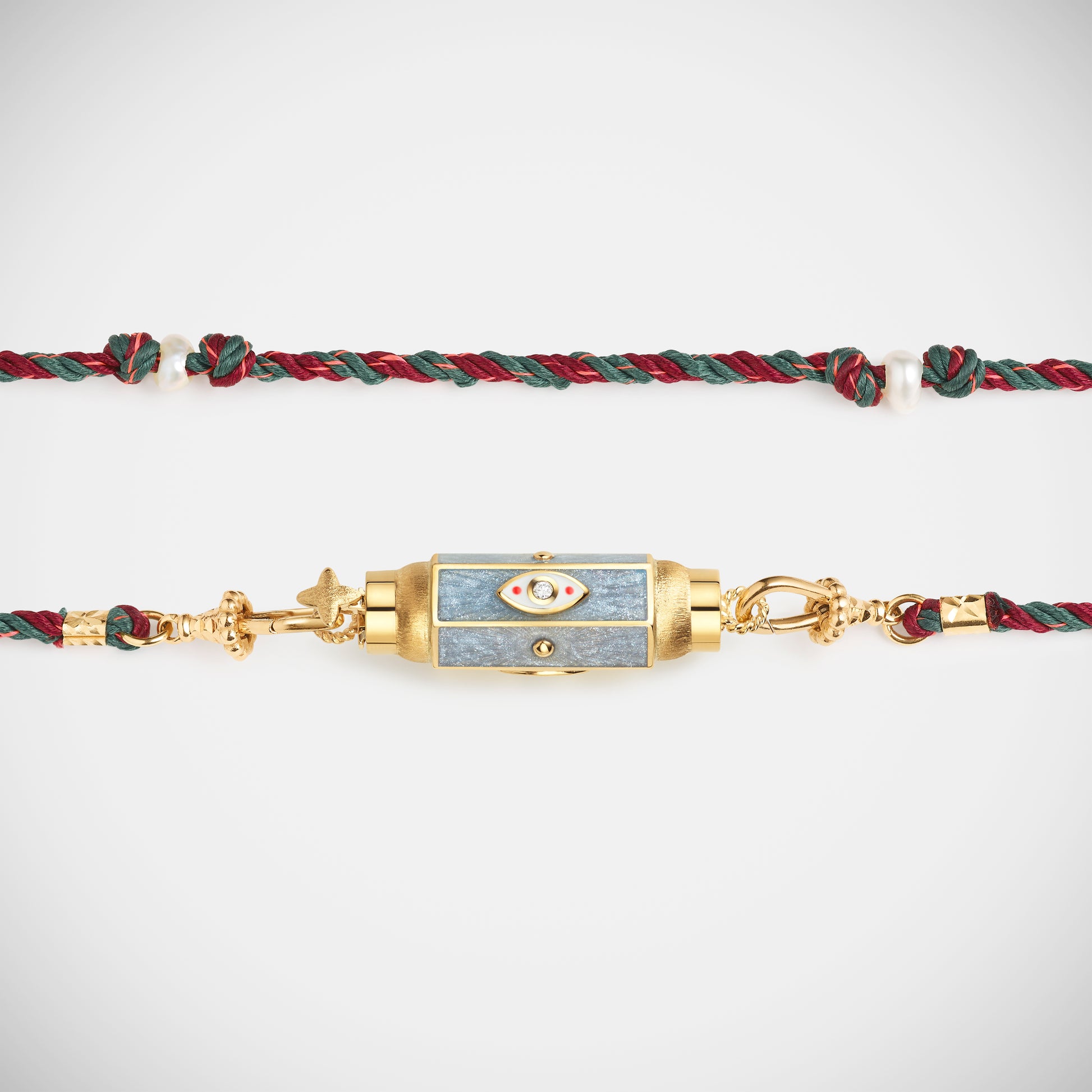 Marie Lichtenberg Staging Baby locket Evil Eye Silver Baby Locket