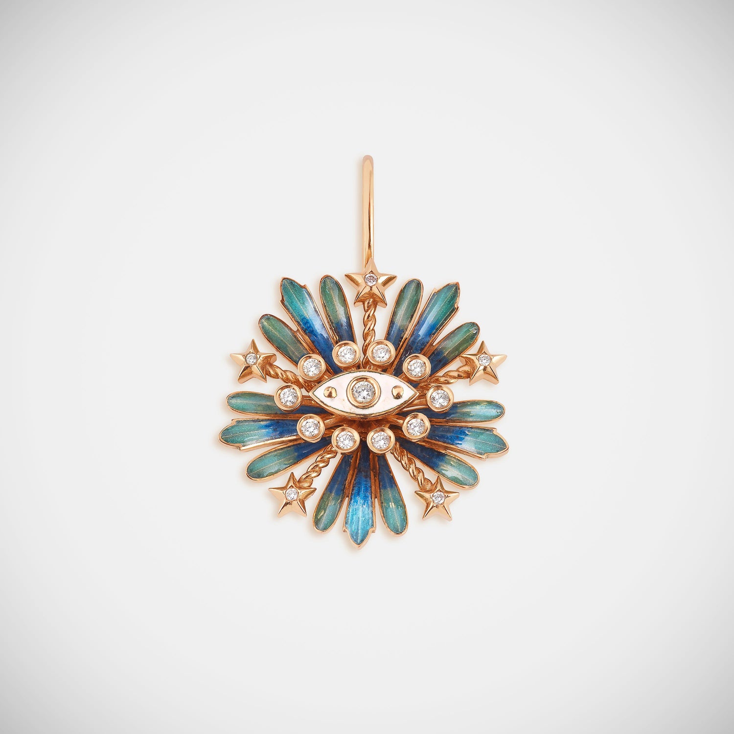 Marie Lichtenberg Staging Earring Flower earring blue