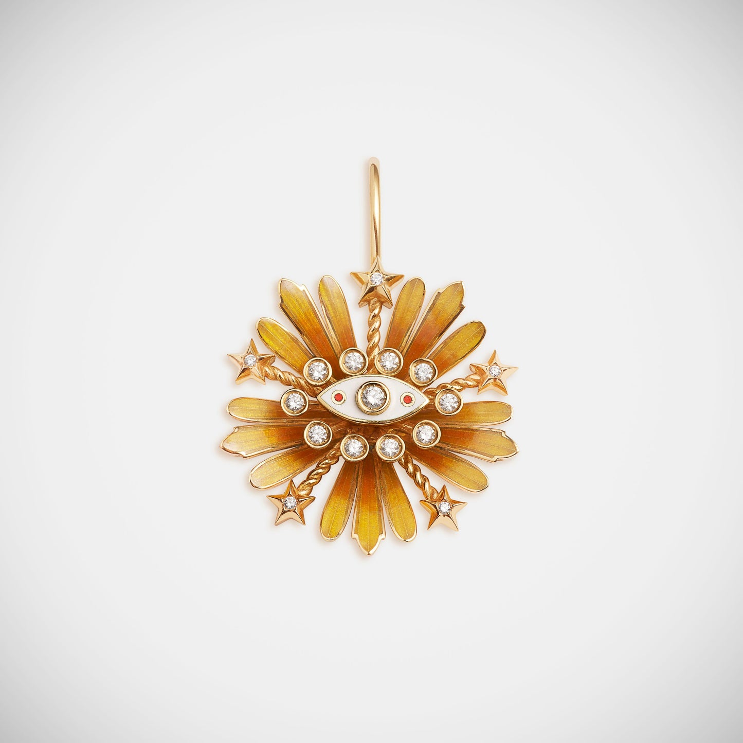 BOUCLE D'OREILLE FLOWER ORANGE