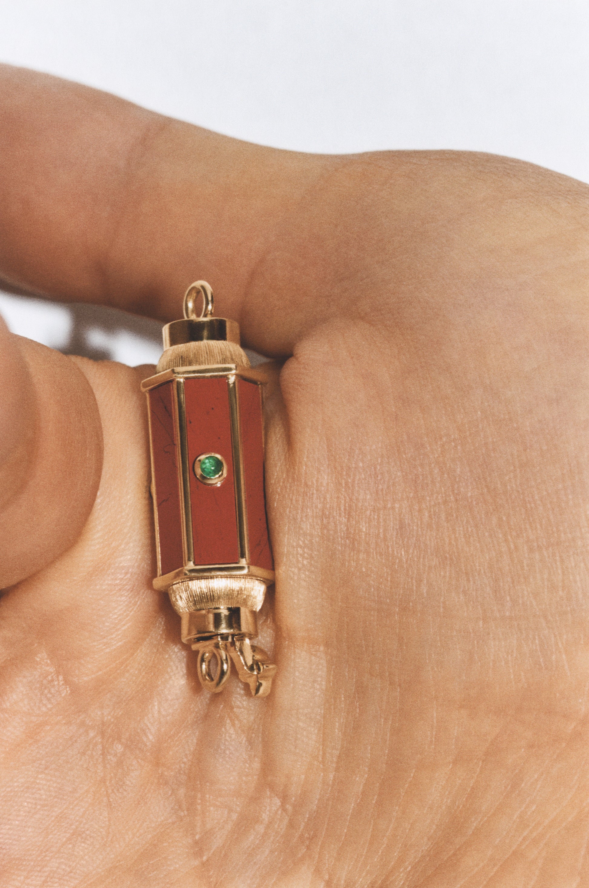 Marie Lichtenberg Staging Baby locket Jasper baby locket Necklace