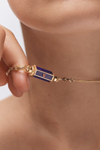 Marie Lichtenberg Staging Baby locket Lapis baby locket Necklace