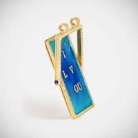 Marie Lichtenberg Staging Scapulaires Love You Spinning Scapular on Rosa Classic Chain