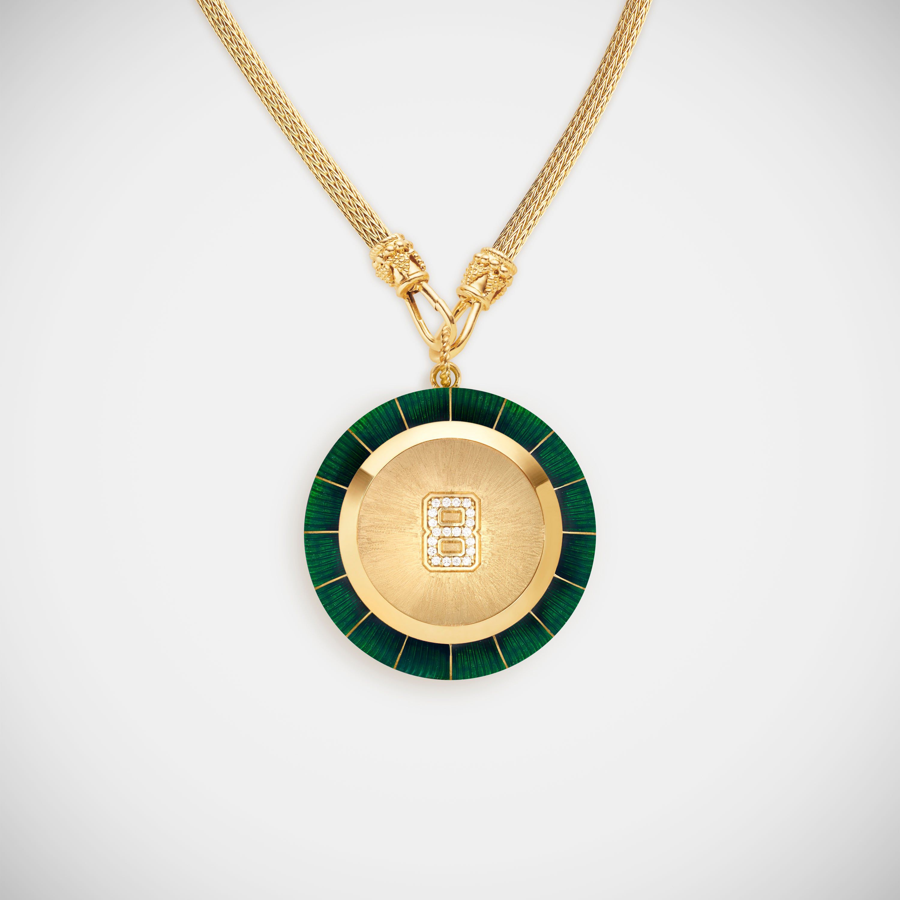 Marie Lichtenberg Staging Pendant Magic 8 Ball Green