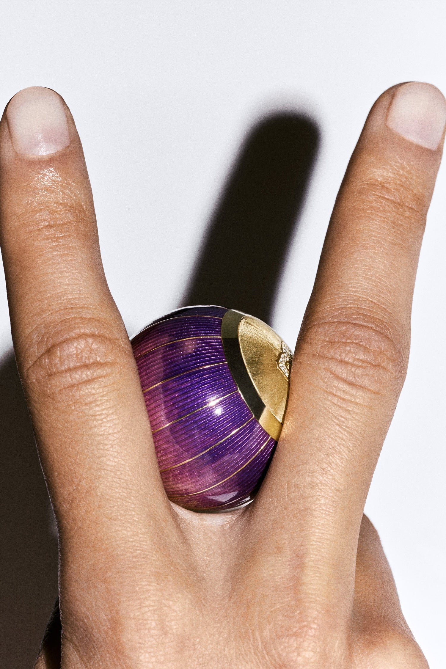 Marie Lichtenberg Staging Pendant Magic 8 Ball Purple