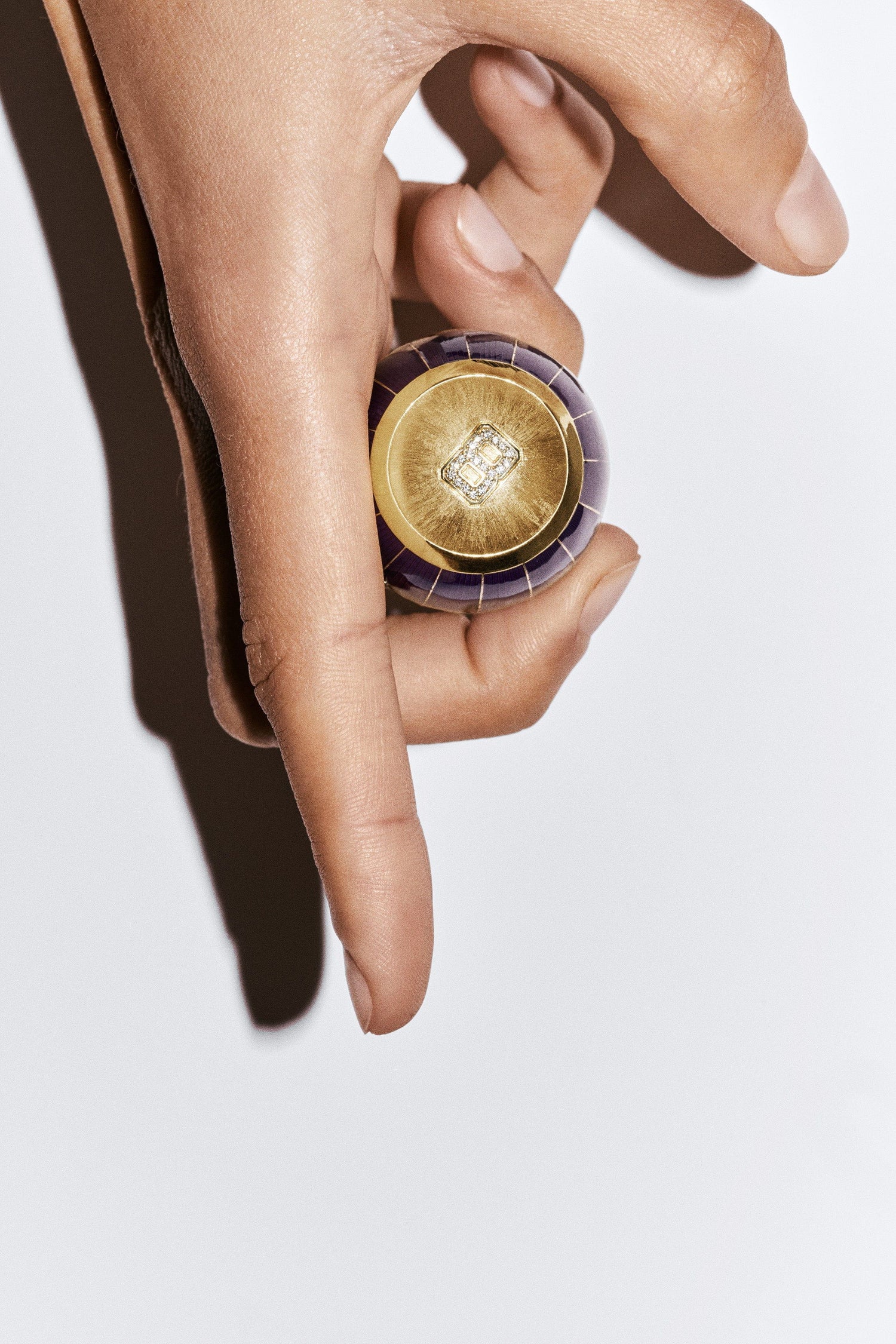 Marie Lichtenberg Staging Pendant Magic 8 Ball Purple