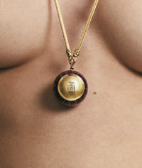 Marie Lichtenberg Staging Pendant Magic 8 Ball Purple