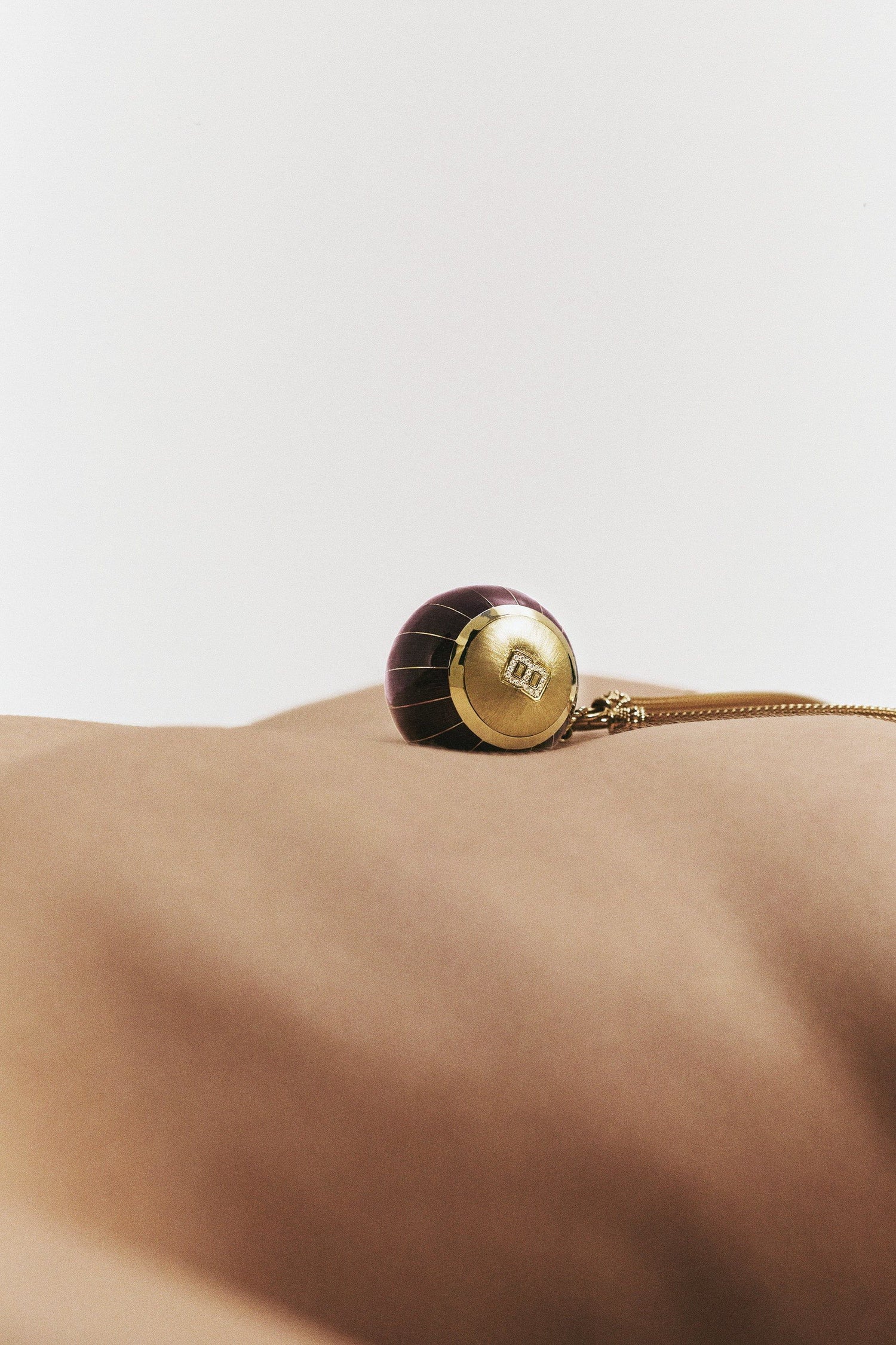 Marie Lichtenberg Staging Pendant Magic 8 Ball Purple