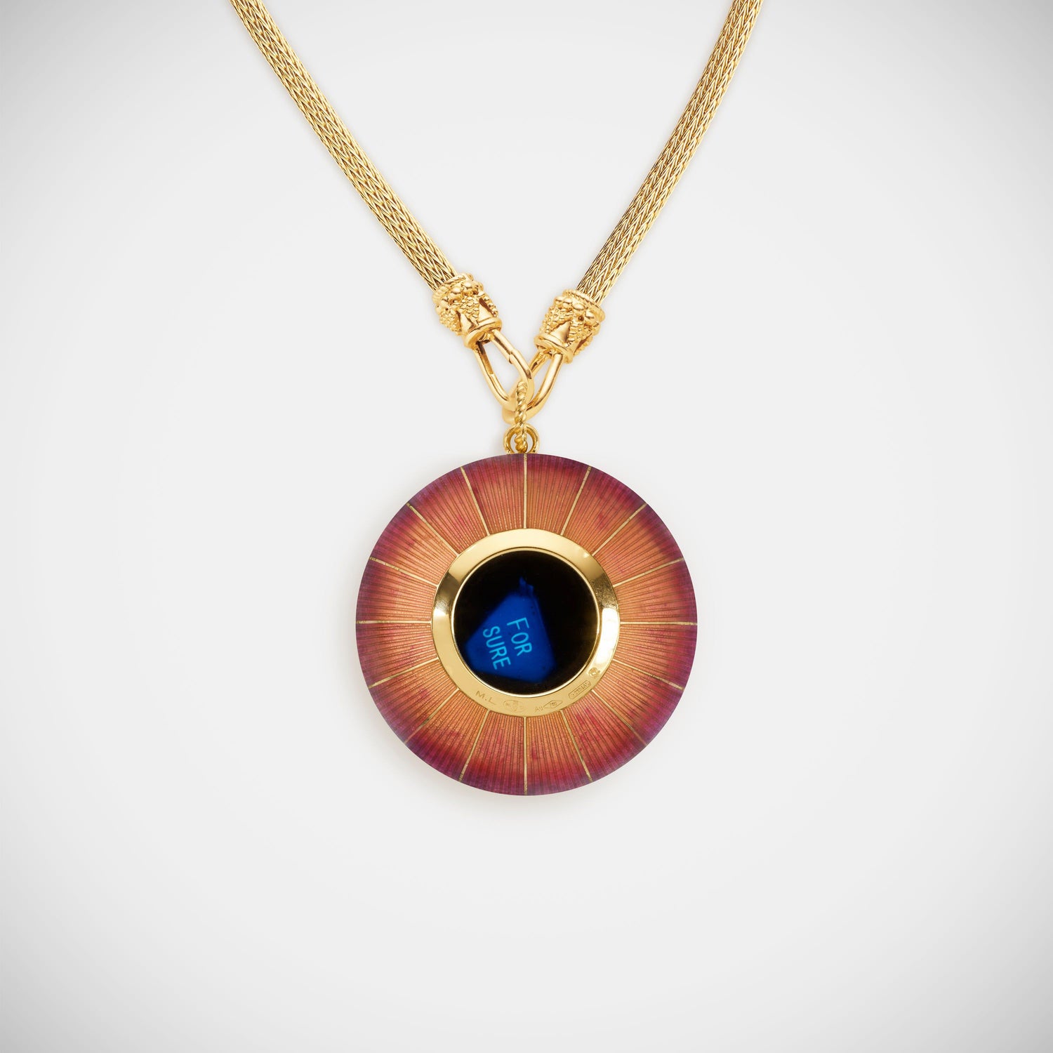 Marie Lichtenberg Staging Pendant Magic 8 Ball Purple