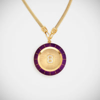Marie Lichtenberg Staging Pendant Magic 8 Ball Purple