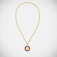 Marie Lichtenberg Staging Pendant Magic 8 Ball Purple