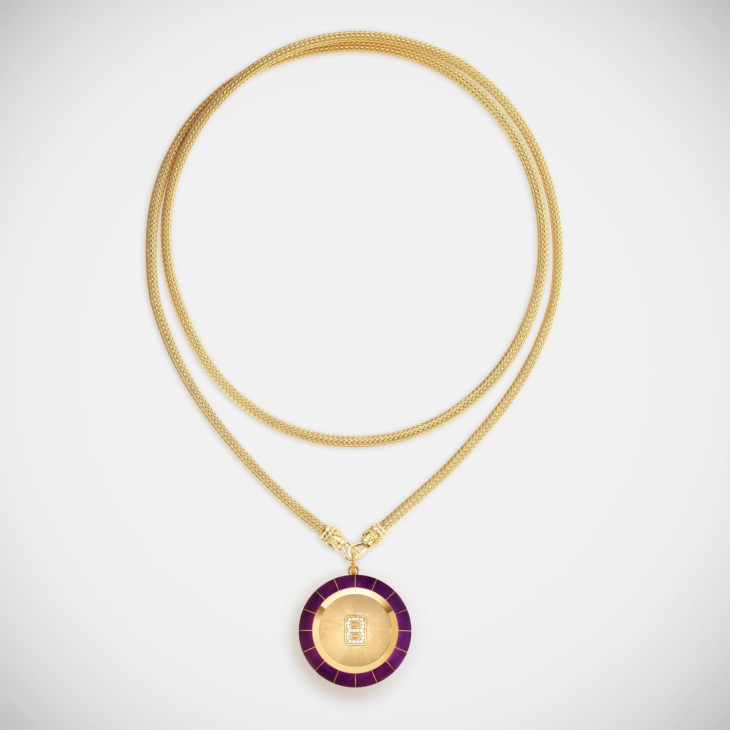 Marie Lichtenberg Staging Pendant Magic 8 Ball Purple