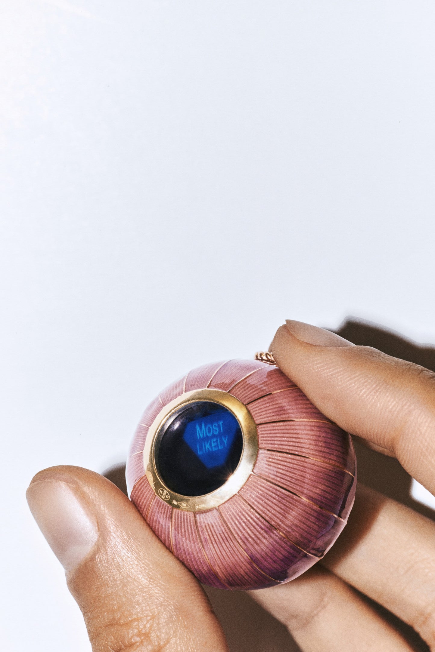 Marie Lichtenberg Staging Pendant Magic 8 Ball Purple