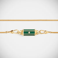 Marie Lichtenberg Staging Baby locket Malachite baby locket Necklace