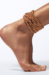 Marie Lichtenberg Staging Link Mauli beads ghana orange & red 4m