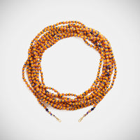 Marie Lichtenberg Staging Link Mauli beads ghana orange & red 4m