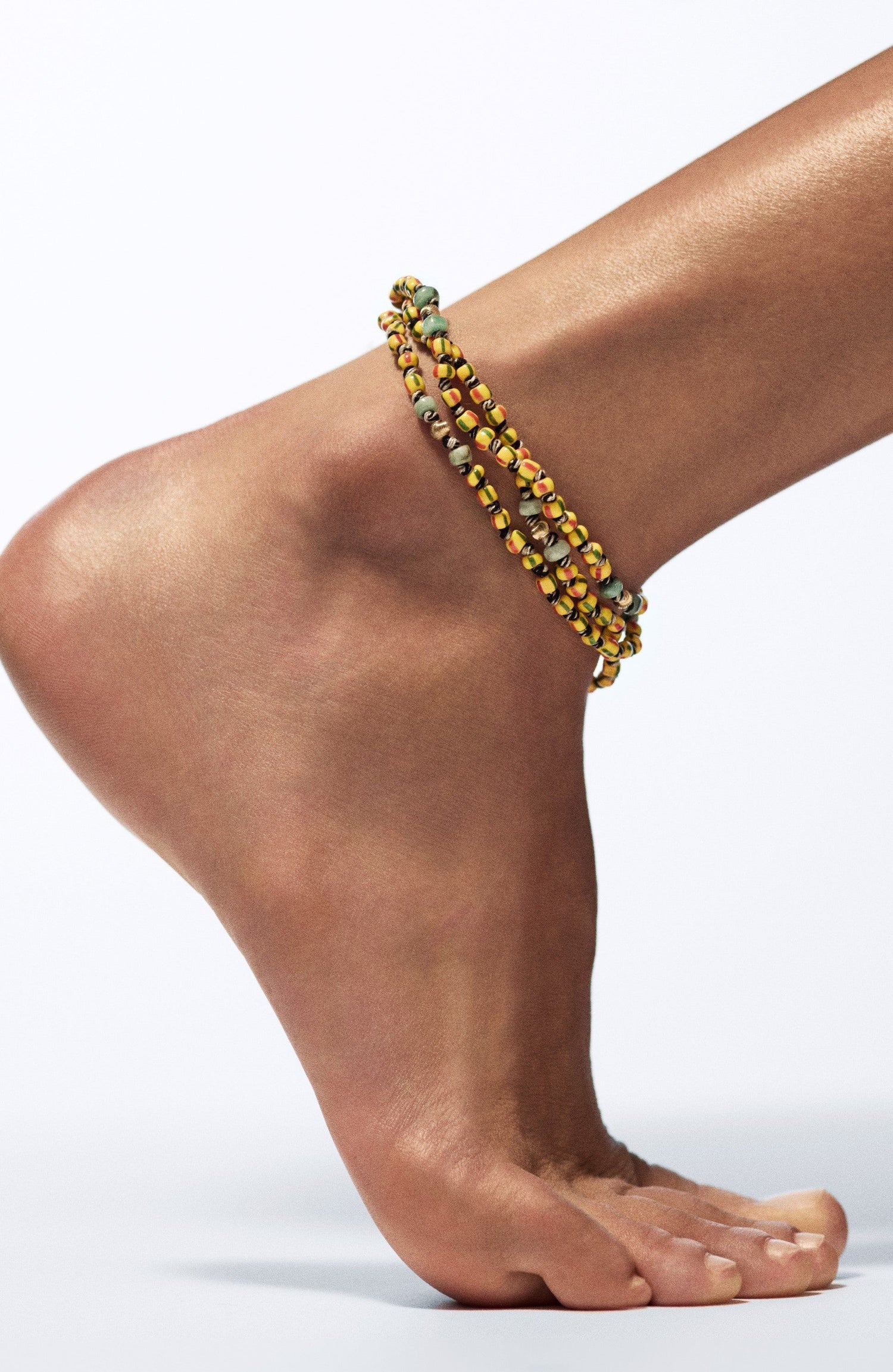 Marie Lichtenberg Staging Link Mauli beads ghana rasta 73cm