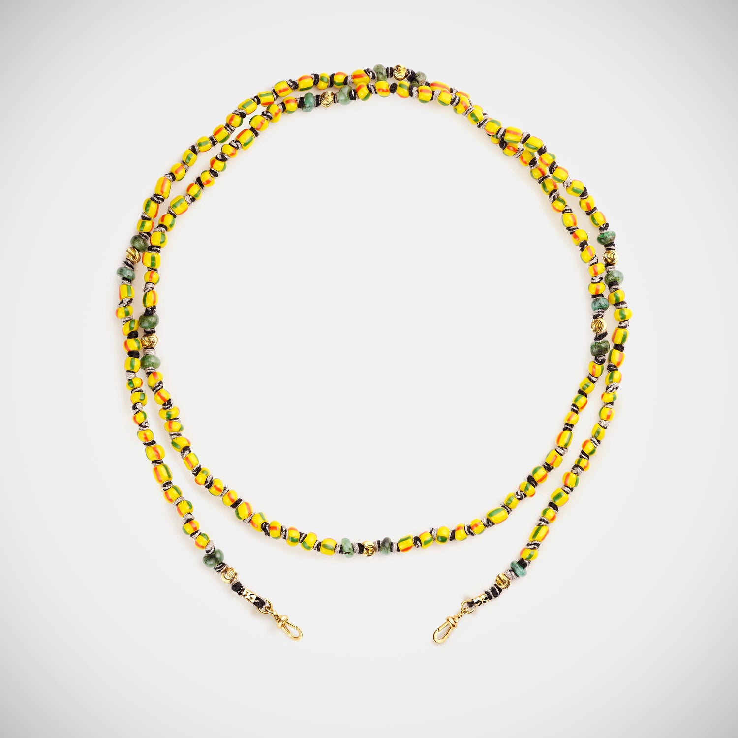 Marie Lichtenberg Staging Link Mauli beads ghana rasta 73cm