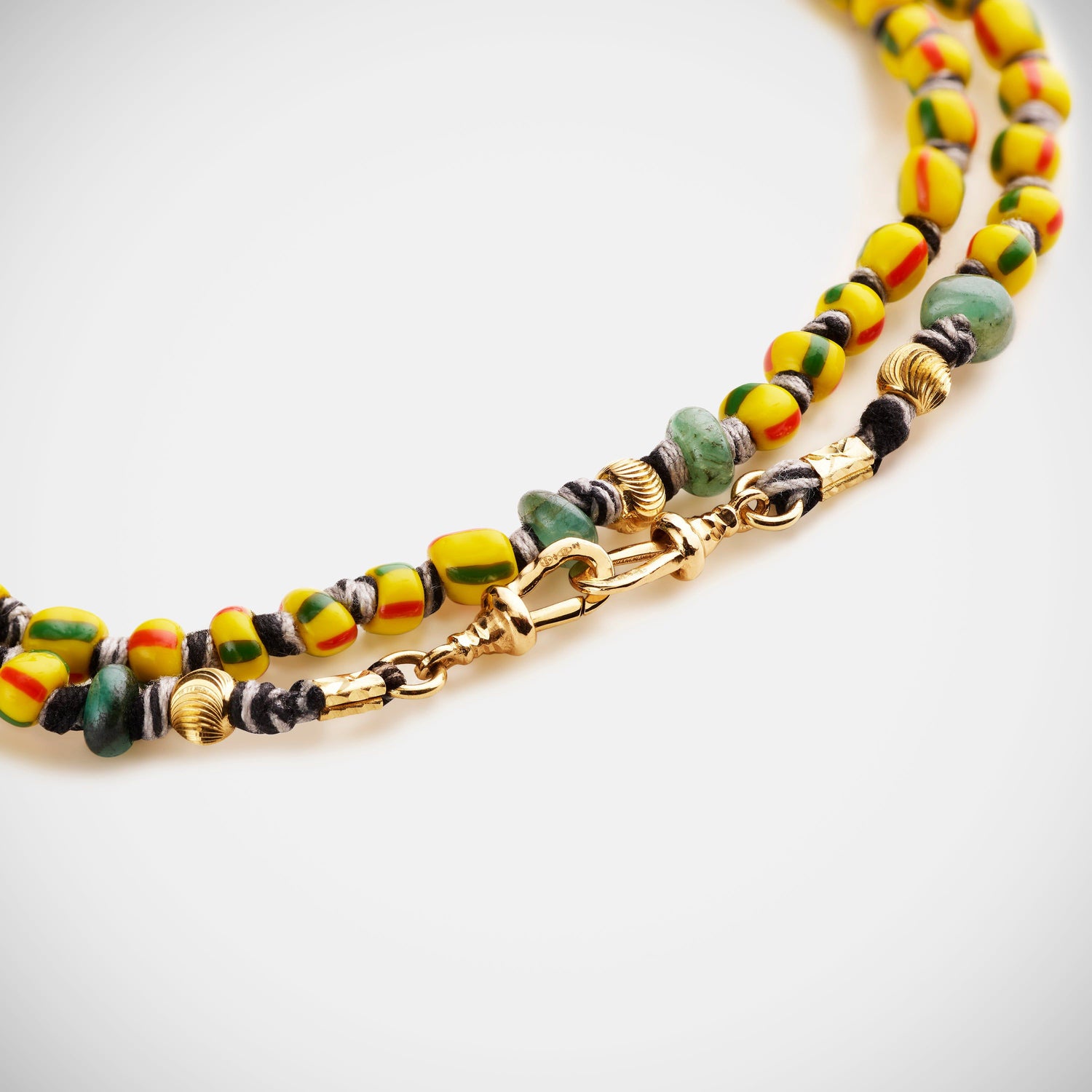 Marie Lichtenberg Staging Link Mauli beads ghana rasta 73cm