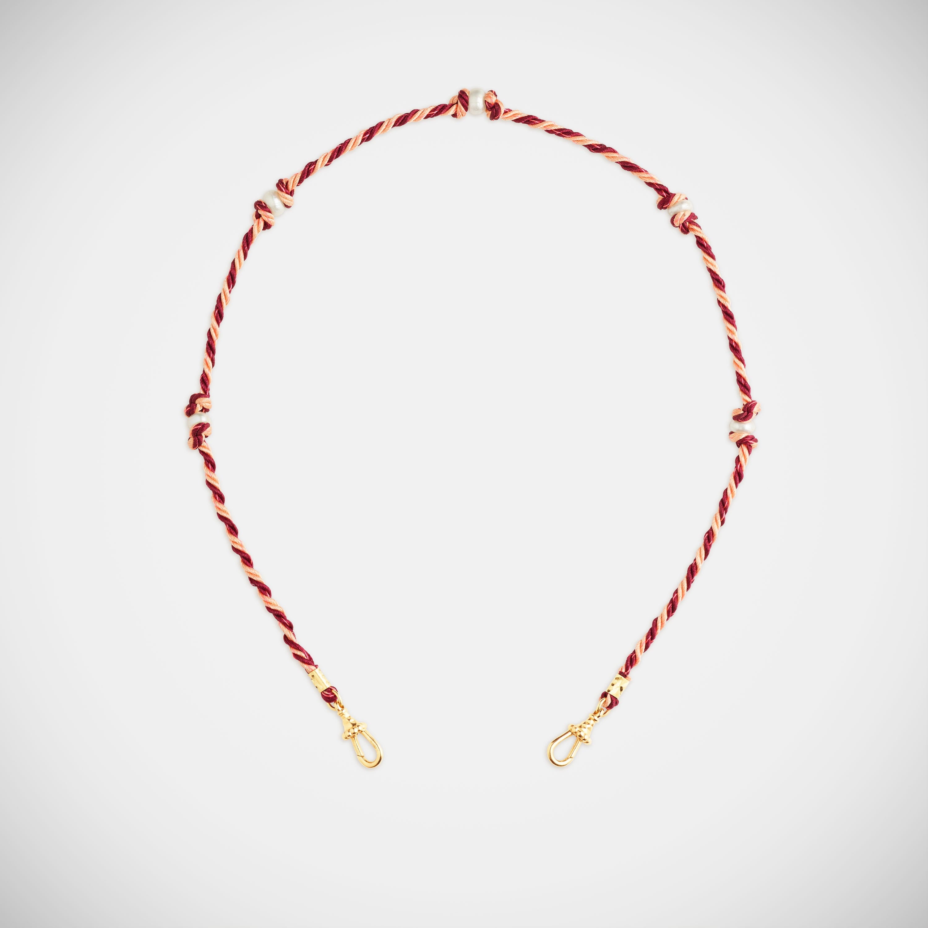 Marie Lichtenberg Staging Link Mauli Silky Burgundy and Beige 35cm