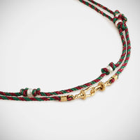 Marie Lichtenberg Staging Link Mauli Silky Burgundy and Green 35cm