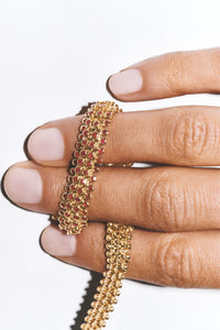 Marie Lichtenberg Staging Chain Mesh Ruby Rivière 37cm