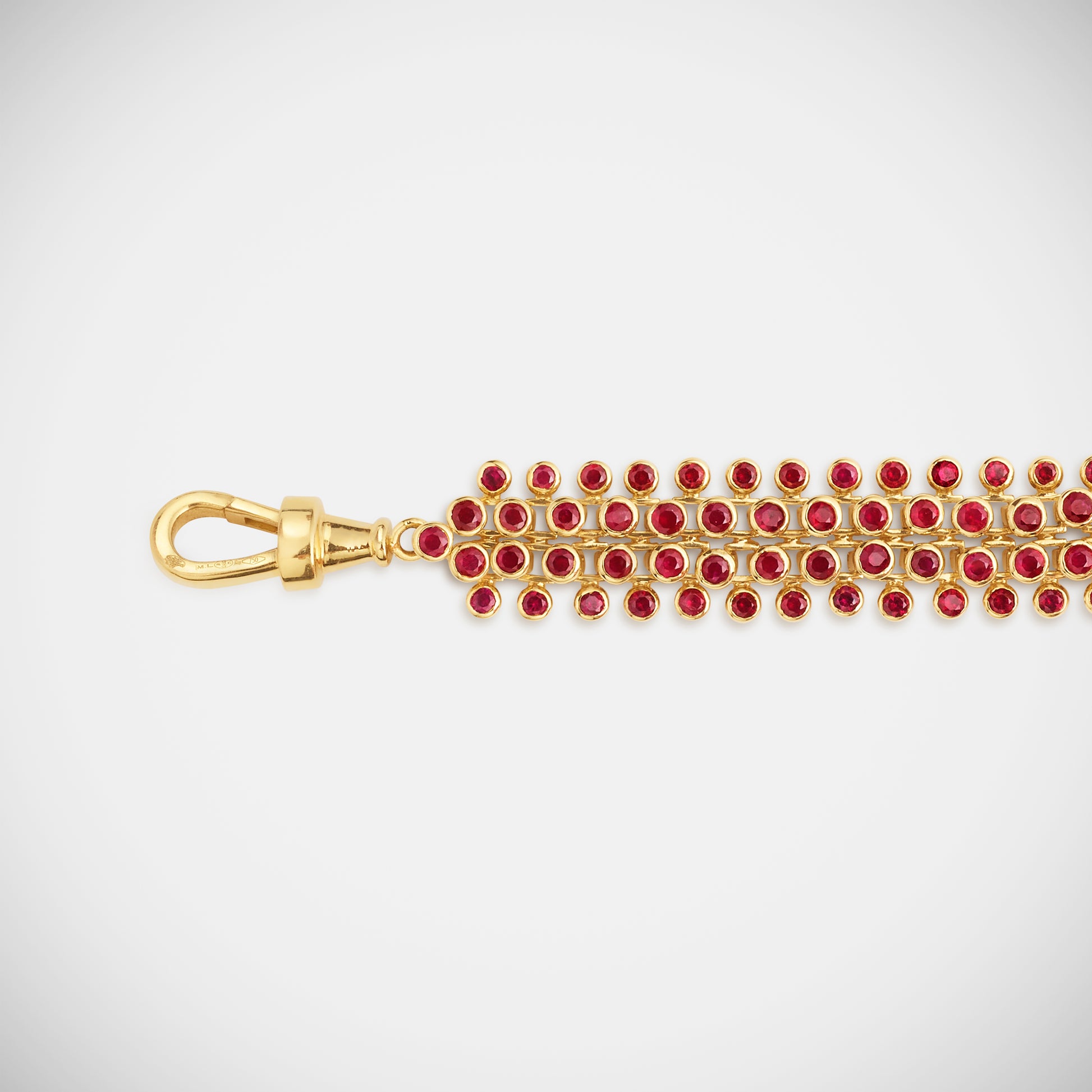 Marie Lichtenberg Staging Chain Mesh Ruby Rivière 37cm