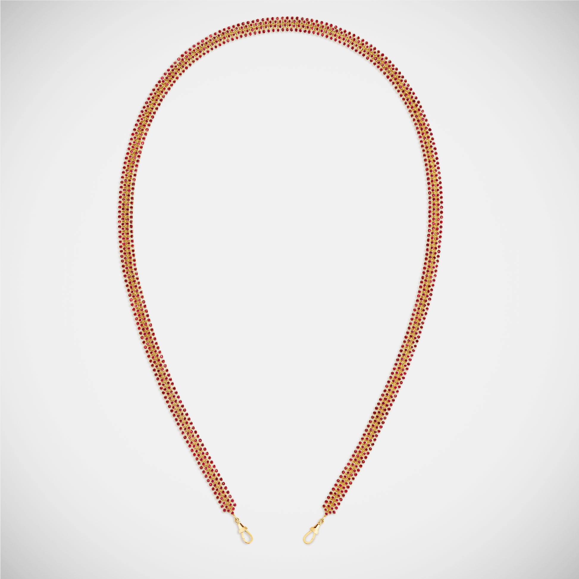 Marie Lichtenberg Staging Chain Mesh Ruby Rivière 73cm