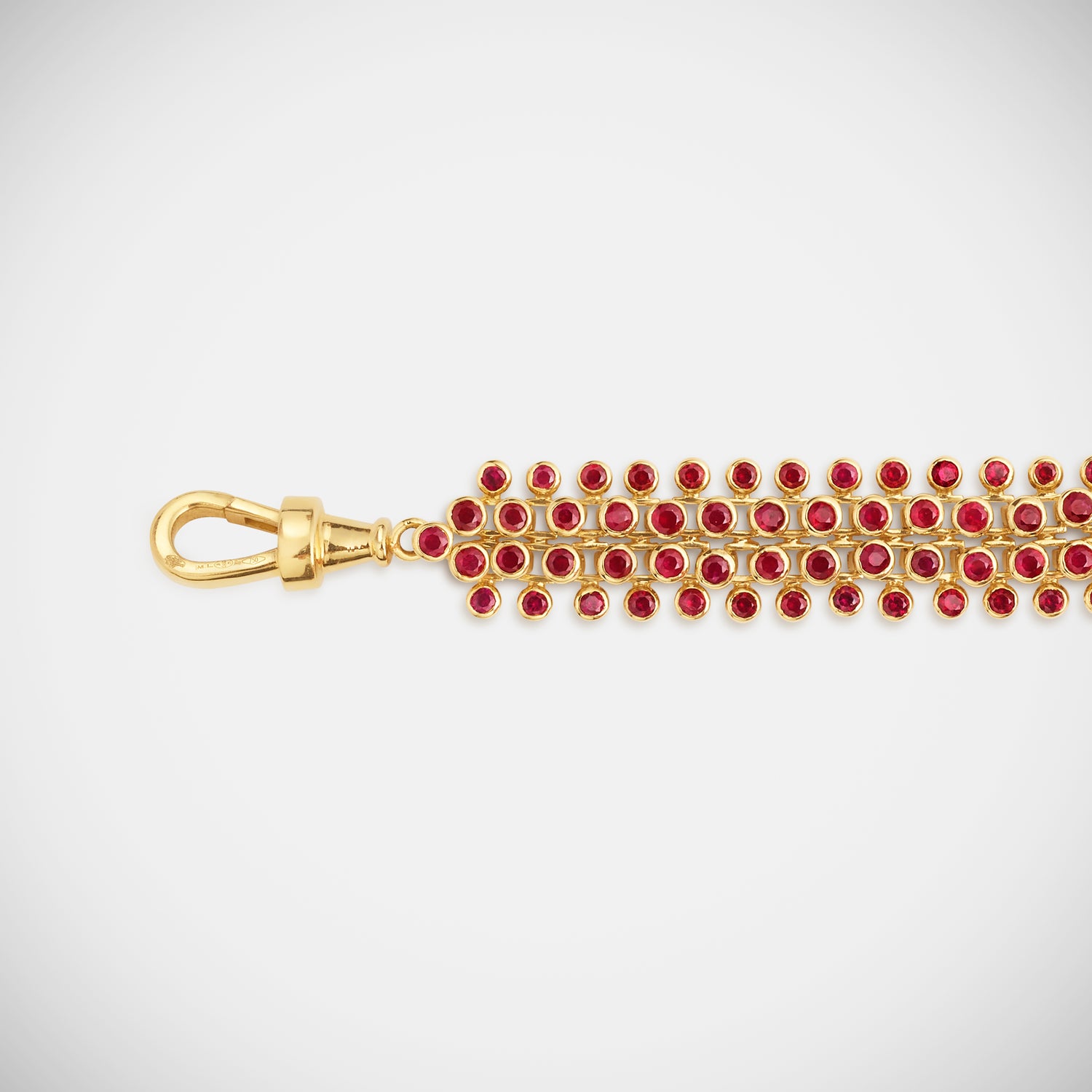 Marie Lichtenberg Staging Chain Mesh Ruby Rivière 73cm