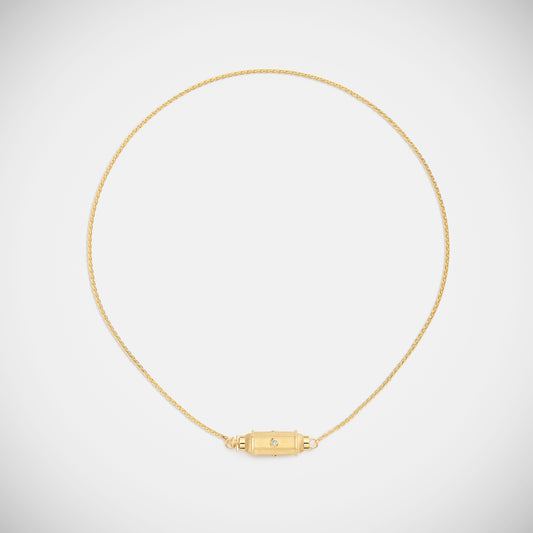 Marie Lichtenberg Staging Baby locket Micro coco diamonds locket necklace