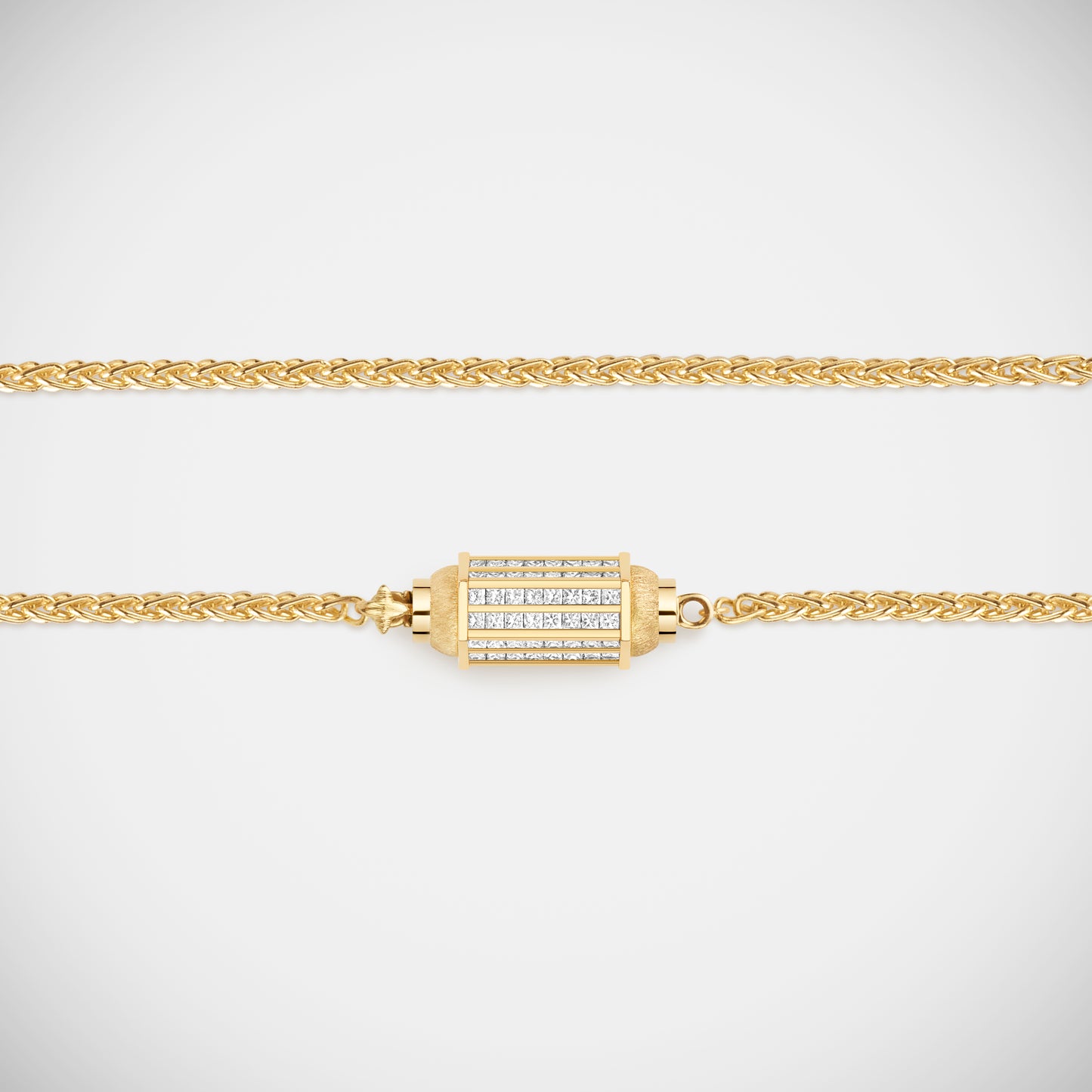 Marie Lichtenberg Staging Baby locket Micro coco Paved Diamonds locket necklace