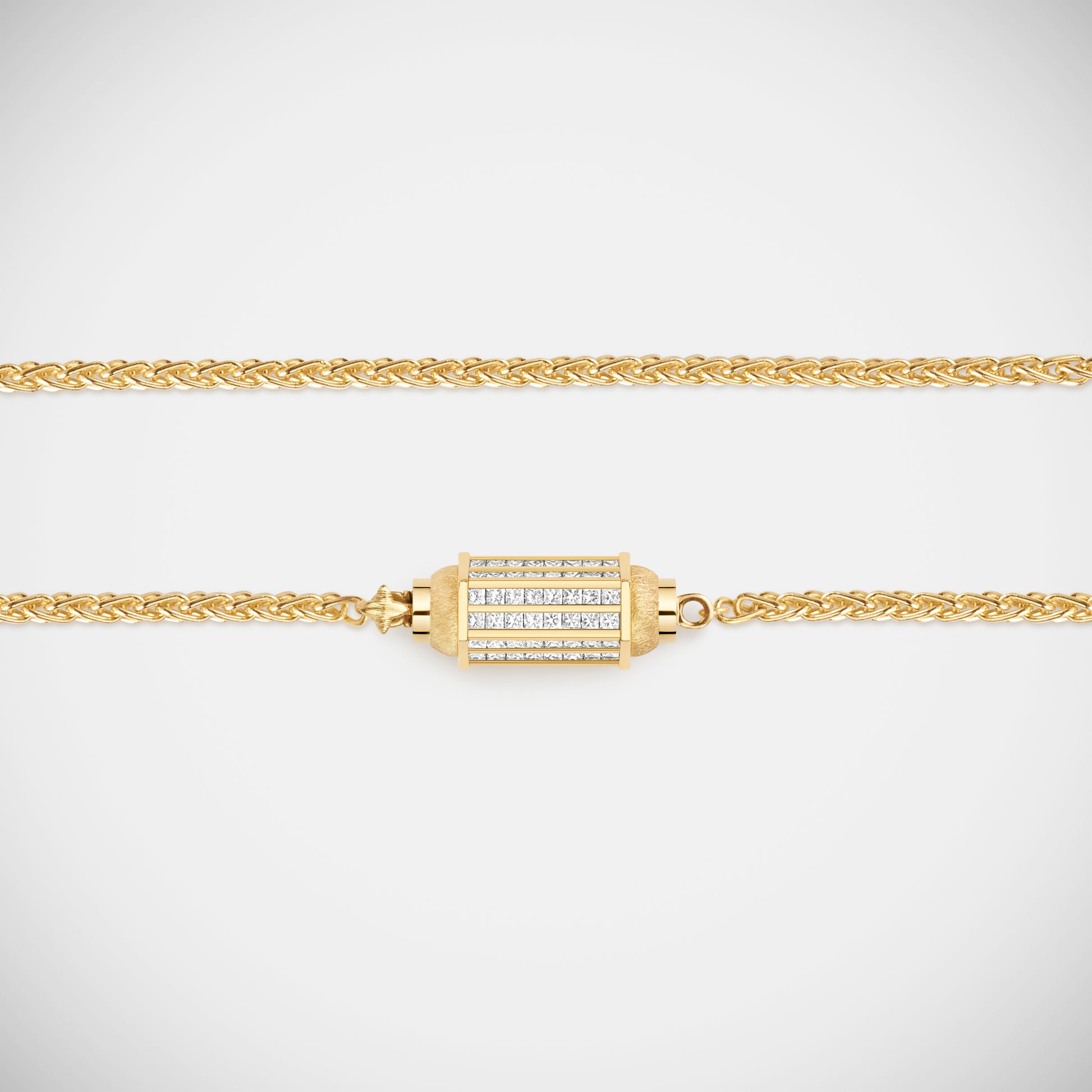 Marie Lichtenberg Staging Baby locket Micro coco Paved Diamonds locket necklace