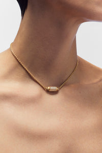 Marie Lichtenberg Staging Baby locket Micro coco Paved Diamonds locket necklace