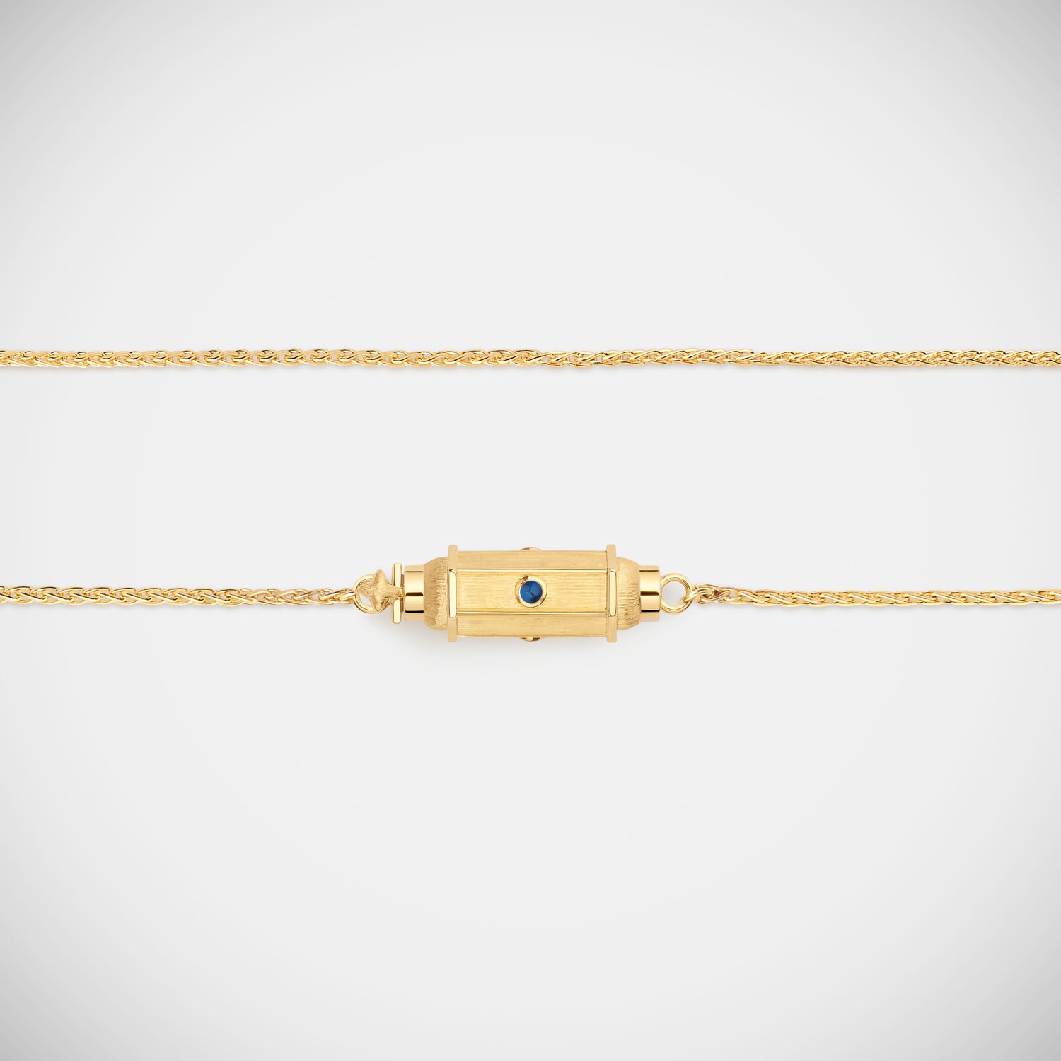 Marie Lichtenberg Staging Baby locket Micro coco sapphire locket necklace