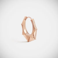 Marie Lichtenberg Staging Earring NYC Diamond Rose Earring large