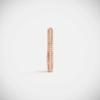 Marie Lichtenberg Staging Earring NYC Diamond Rose Earring large