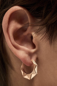 Marie Lichtenberg Staging Earring NYC Diamond Rose Earring medium