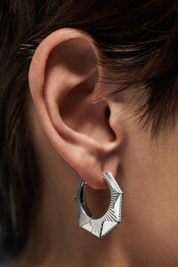 Marie Lichtenberg Staging Earring NYC Diamond White Earring large