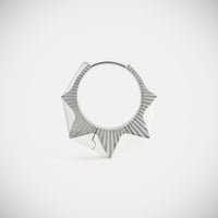 Marie Lichtenberg Staging Earring NYC Diamond White Earring large