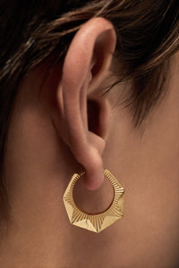 Marie Lichtenberg Staging Earring NYC Diamond Yellow Earring large