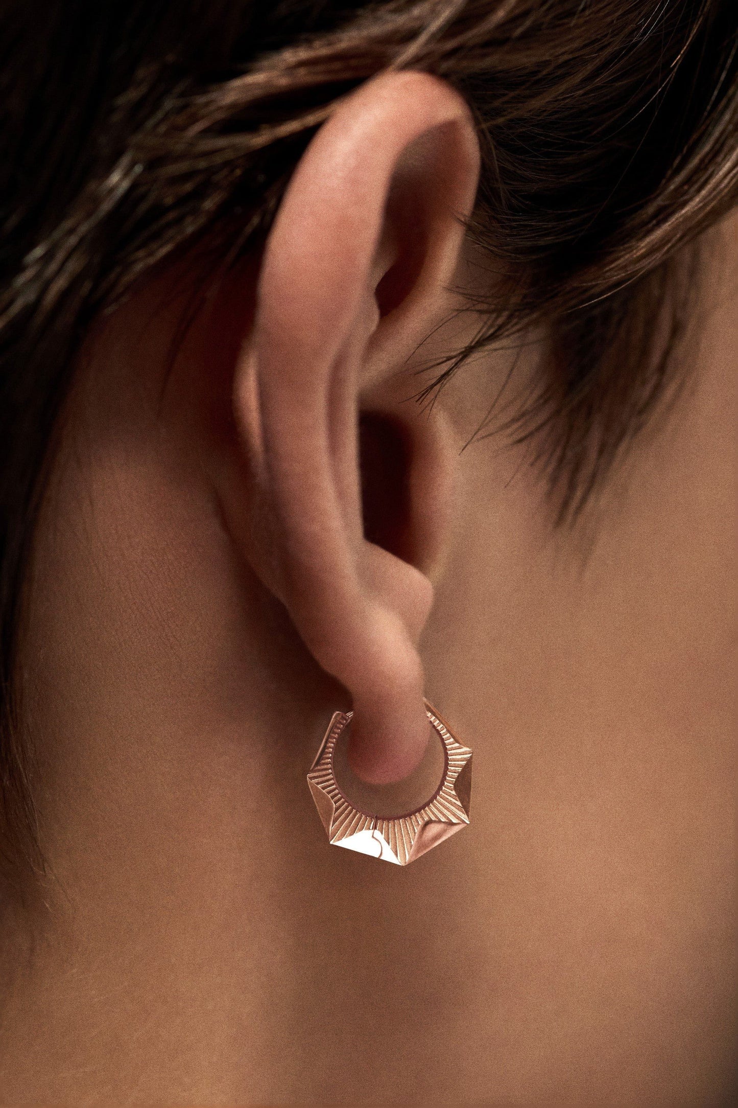 Marie Lichtenberg Staging Earring NYC Rose Earring small