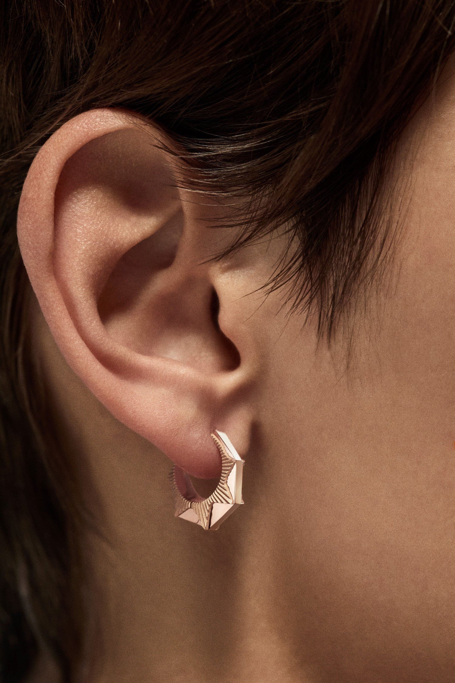 Marie Lichtenberg Staging Earring NYC Rose Earring small