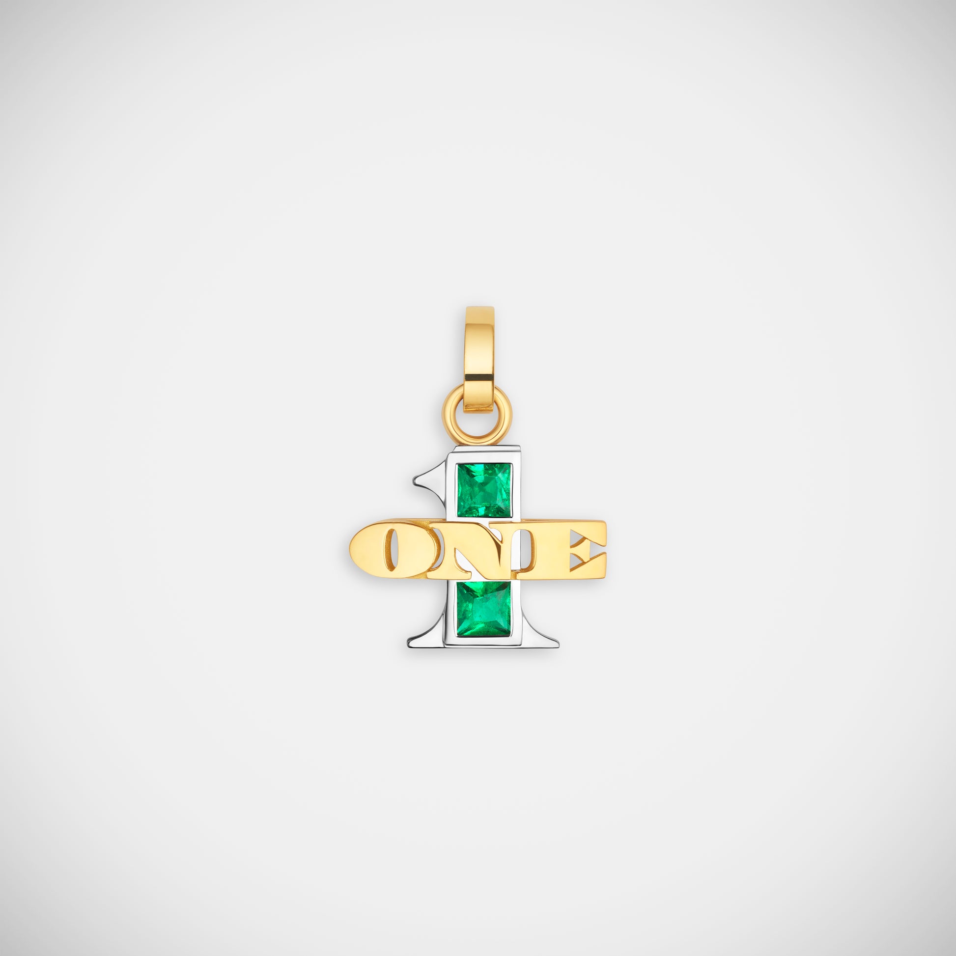 Marie Lichtenberg Staging Pendant One Emerald Pendant