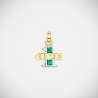 Marie Lichtenberg Staging Pendant One Emerald Pendant