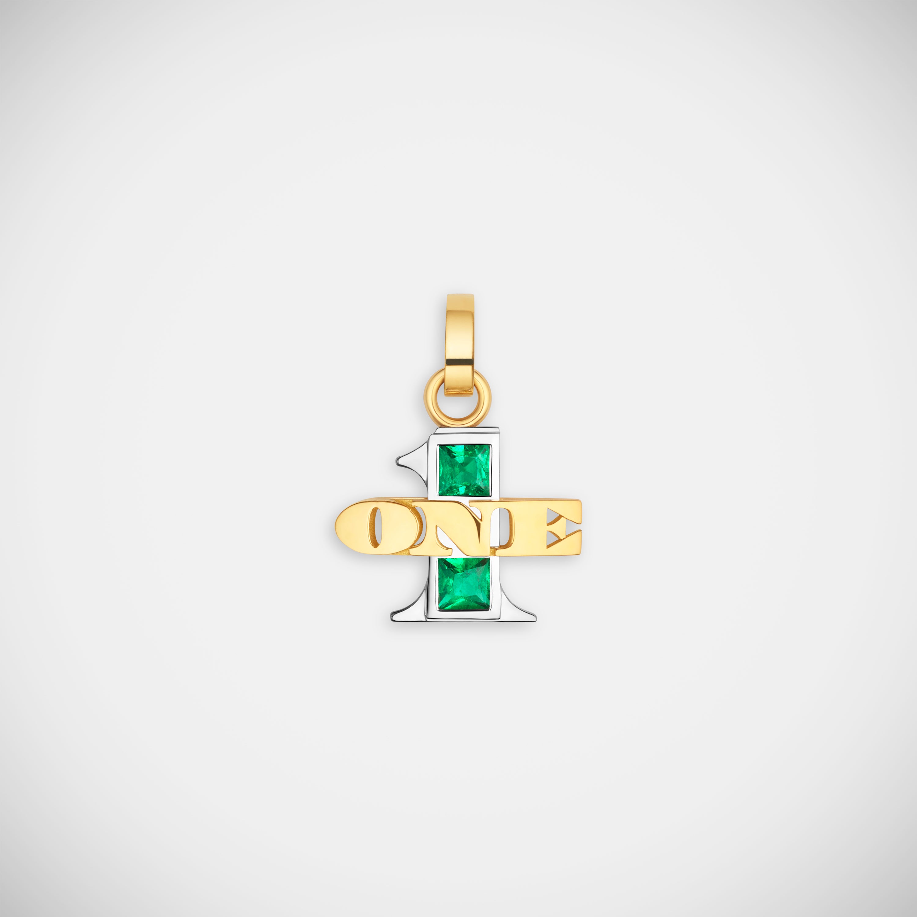 Marie Lichtenberg Staging Pendant One Emerald Pendant