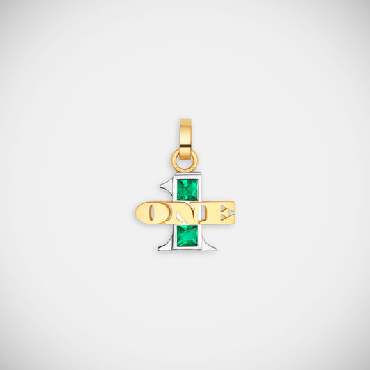 Marie Lichtenberg Staging Pendant One Emerald Pendant