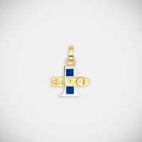 Marie Lichtenberg Staging Pendant One Sapphire Pendant